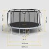 Trampolina Rebel Active PRO 14ft/427 cm, siatka, drabinka